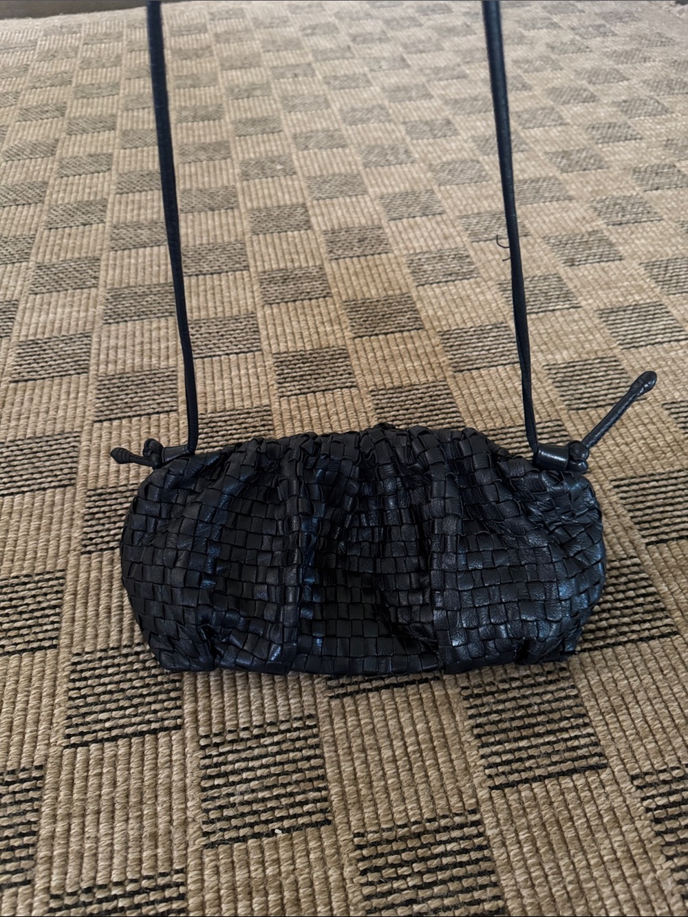 Cleobella Woven Genuine Leather Crossbody Bag